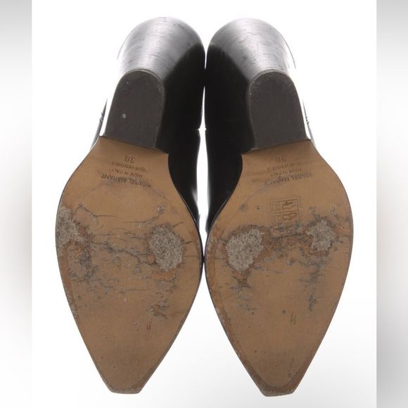 Isabel Marant Leyane embellished glossed-leather ankle western cowboy boots - Picture 5 of 5